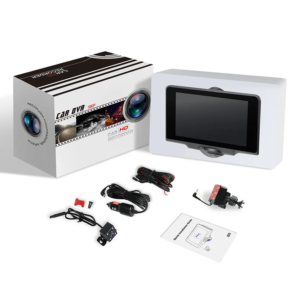 360 Dual Parking Monitor GPS Tracking Playback 4 Channel Dash Cam Dvr User Manual