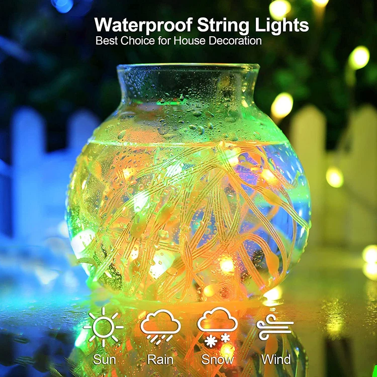 JYC Hello Fairy APP Control Wifi Smart Christmas Tree Lights USB Powered LED fairy Light Christmas RGB String Lights