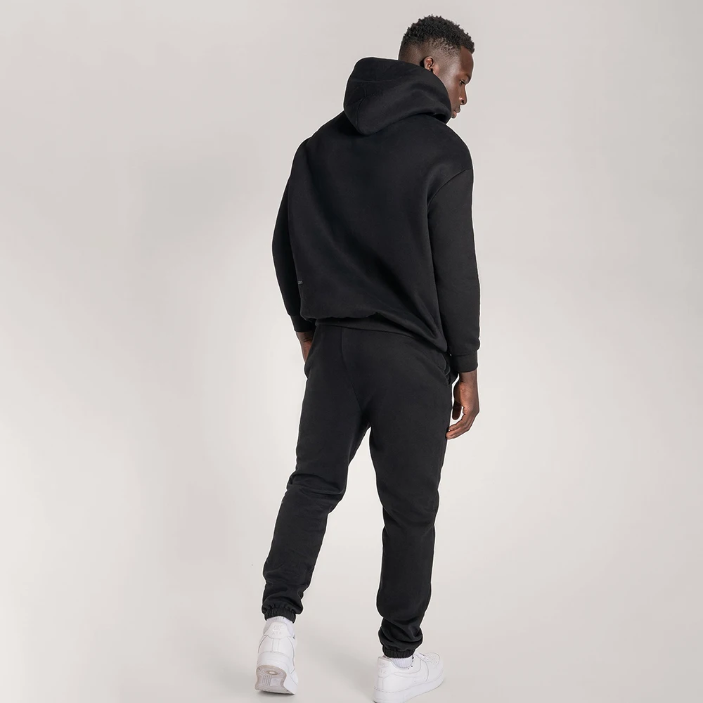 Custom Velour Tracksuit For Men Fleece Oversized Hoodie Cotton Hood