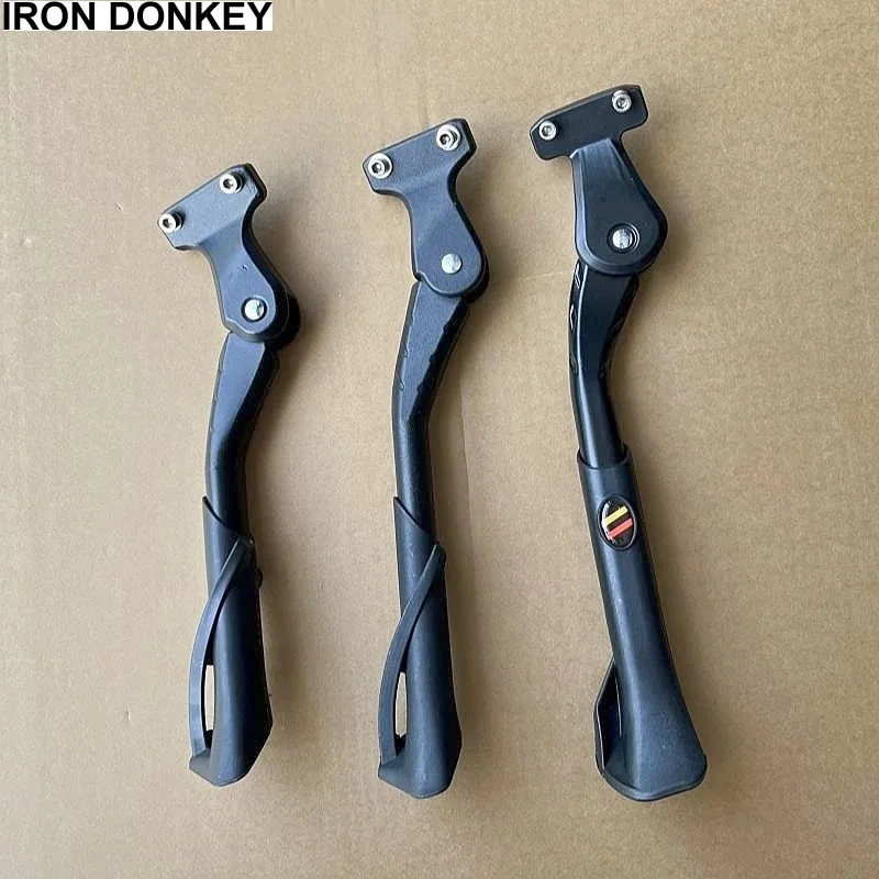 IRONDONKEY Adjustable Bicycle Kickstand Electric Vehicle Stand with Foot Brace Bike Accessories for Road Bike Parking