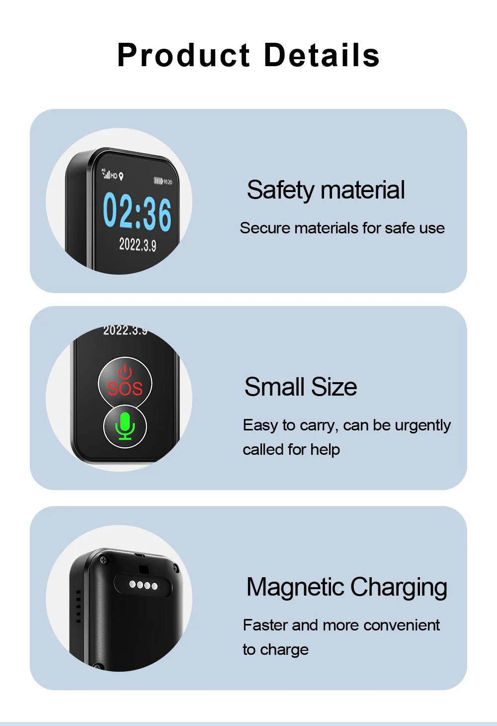 Mini GPS Locator - IP67 Waterproof Tracker for Kids & Elderly