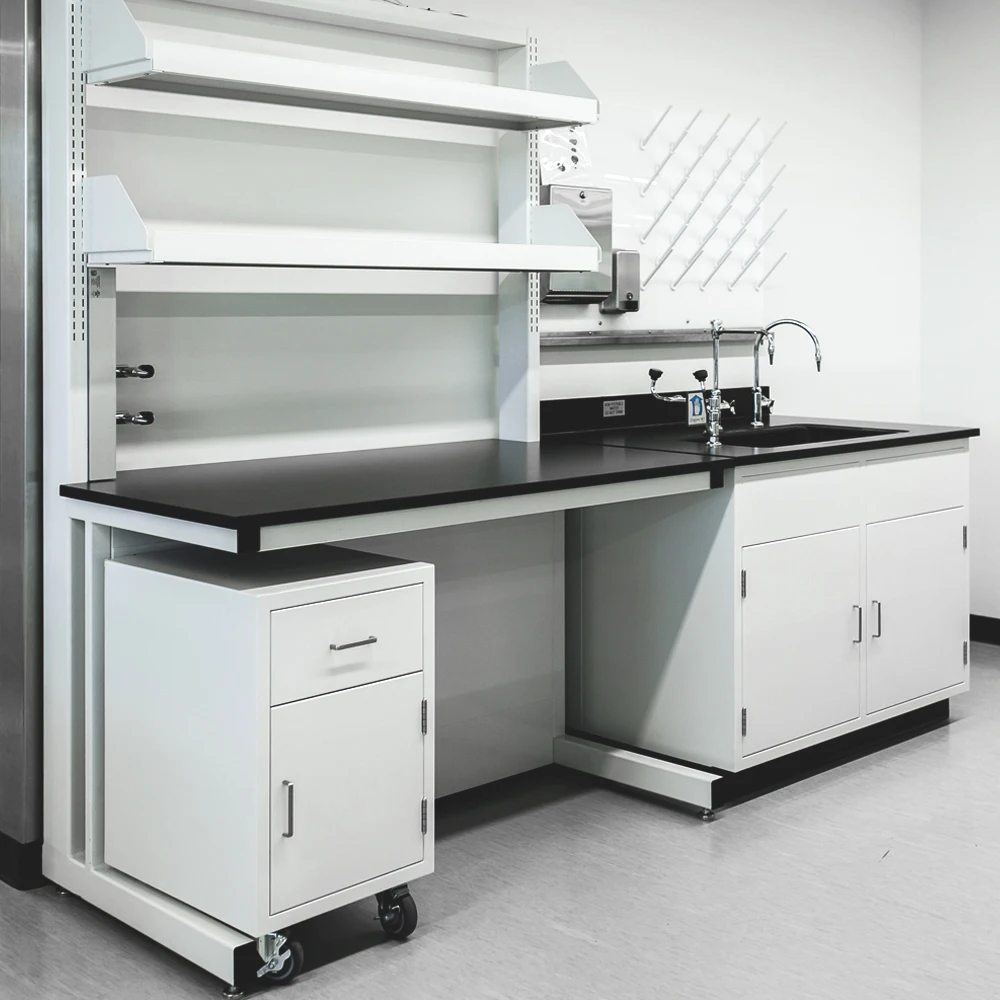CARTMAY Modular Laboratory Furniture Pharmacy Lab Tables Steel Wood Chemistry Workstation Wet Work Lab Benches for School