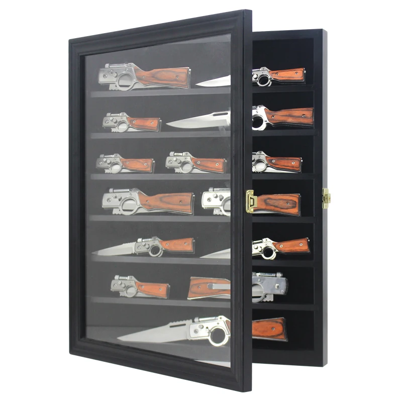 Vitrine De Rangement Pour Couteaux – Transportable Avec Bandoulière, Capacité 61+ Couteaux De Poche