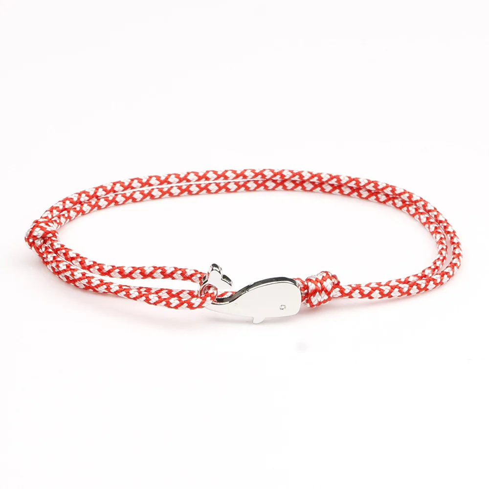 Bracciale con cordino, nodo marinaro, bandiera italiana, modello Gino