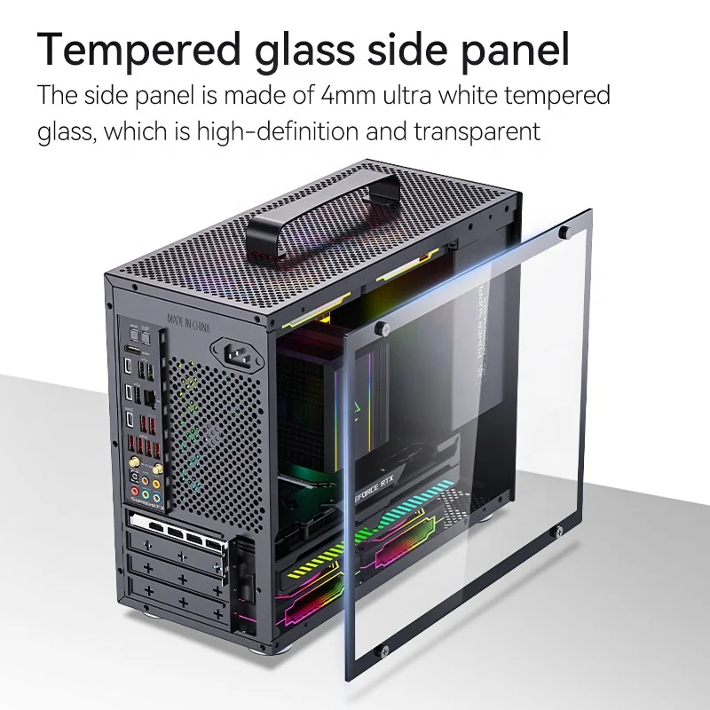 Tempered Glass Best Mini Itx Gaming Case GIM Micro ATX Case, Mini - Main Image