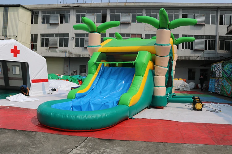 儿童泳池充气冰淇淋屋弹跳城堡滑梯 - buy kid pool inflatable slide