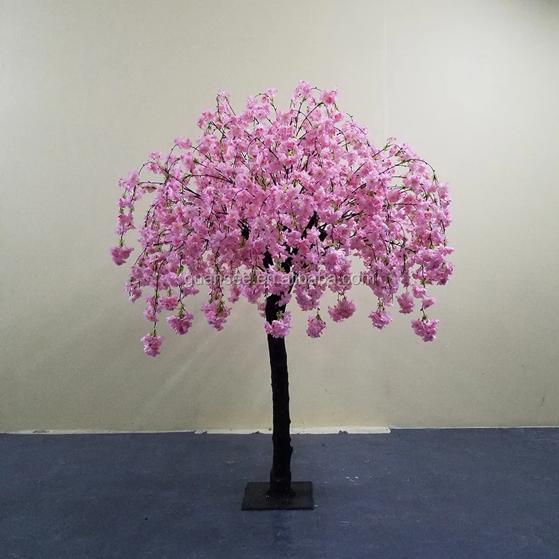 Центральное украшение свадебного стола, искусственное красное цветущее дерево вишни