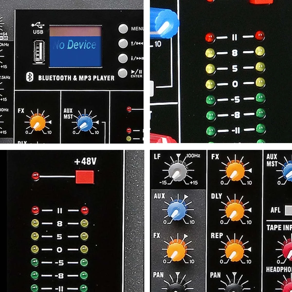 16 track audio recording mixer