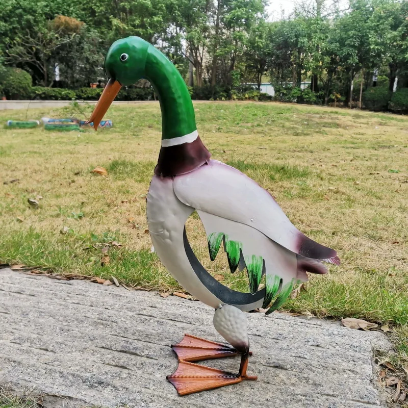 Outdoor Decoration Metal Duck Cast Iron Garden Statues
