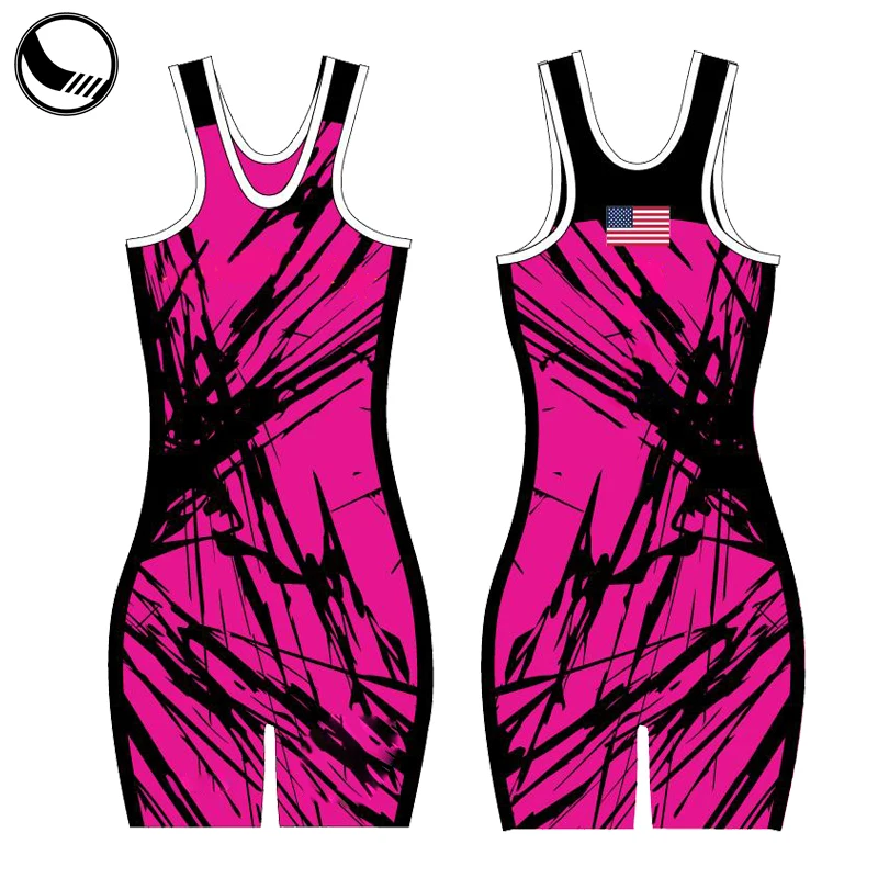 Wrestling Wear Women pink Wrestling Singlets