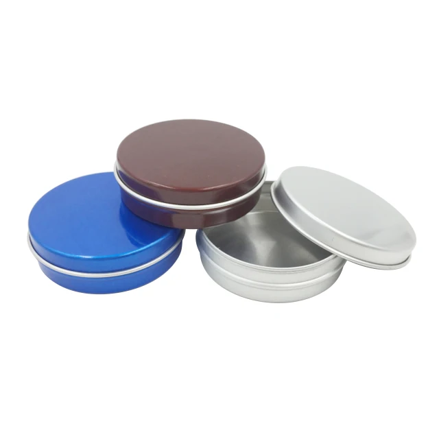 Custom Aluminum 30ml Cosmetic Jar Round Tin Body Cream Packaging Jar Metal Tin Container