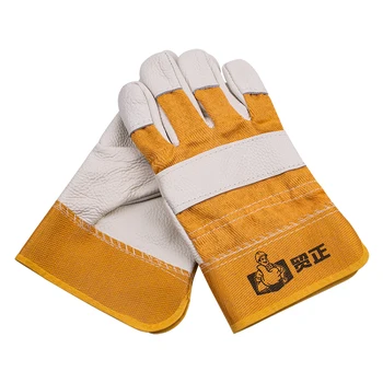Industrial Construction Working Glove Heat Resistant Better Cow Leather TIG MIG Industrial Welding Gloves
