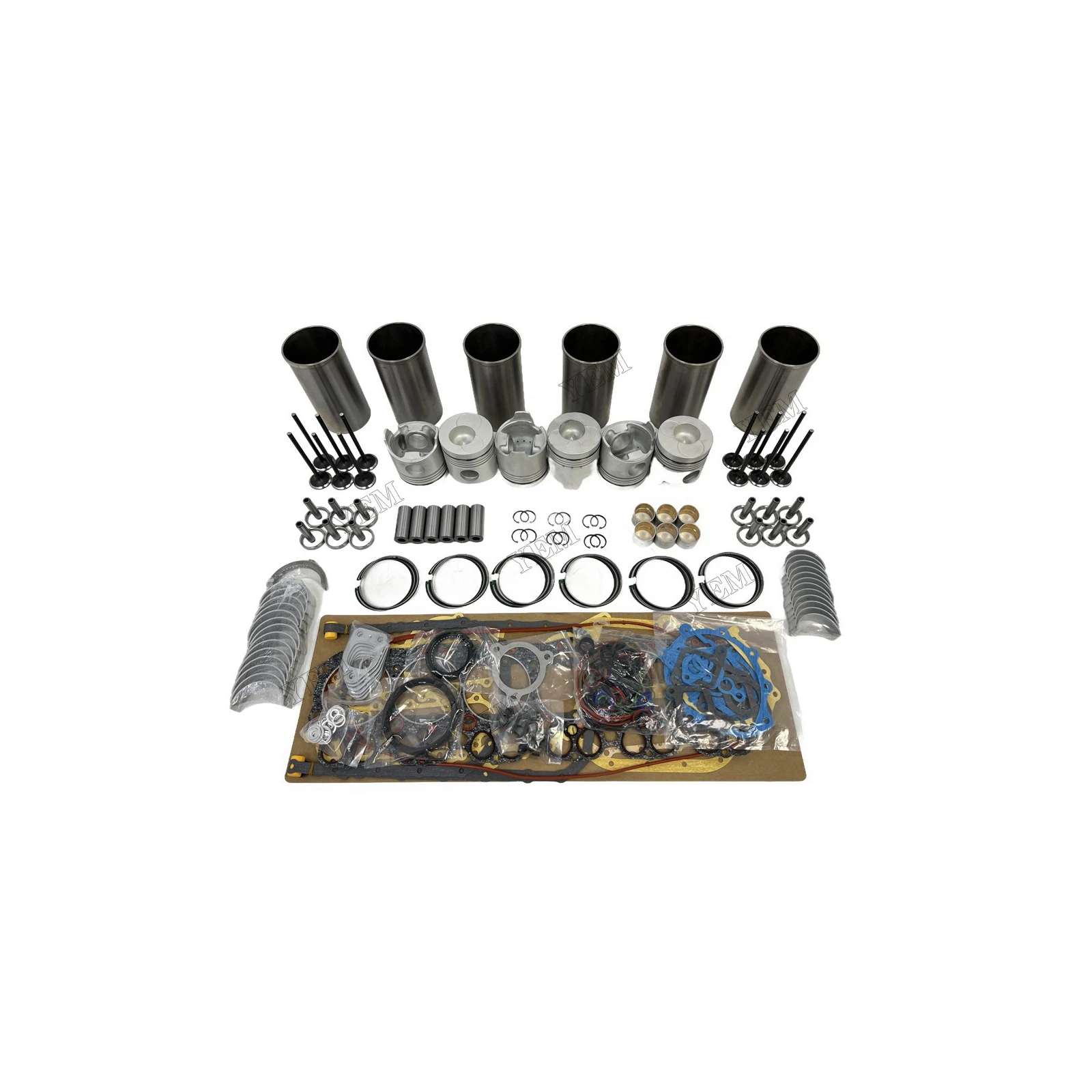 For Hino H07C Rebuild Overhaul Repair Kit With Valves Engine Bearings Cylinder Liner Piston Rings Full Gasket Kit Engine Kit