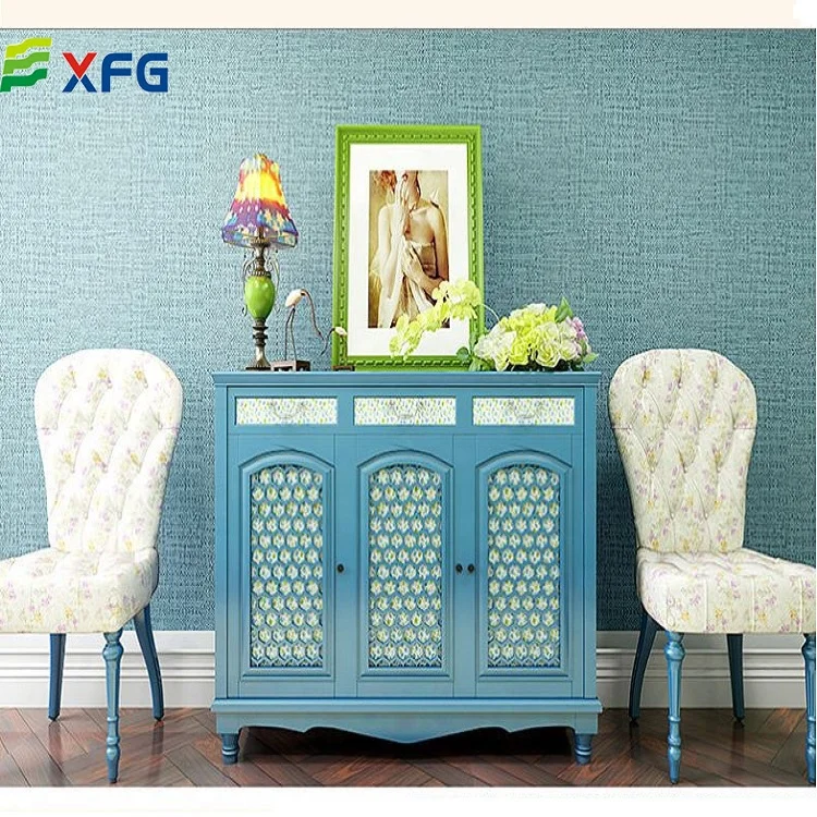 Japanese Style Pvc Simple Clinen Texture Wall Covering Paper Adhesive Waterproof Wallpaper for House Living Room Deco