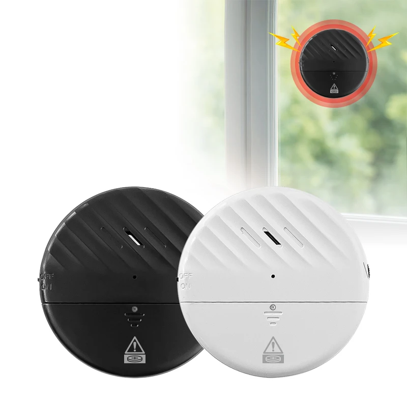Glass Breaker Alarm Detector Sensitivity Adjustable Window Door Vibration Sensor Alarm