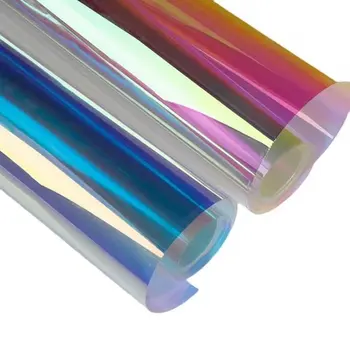 Wholesale Factory Price Building Decoration Colorful Chameleon Rainbow Glass Sticker Window Tint Dichroic Film