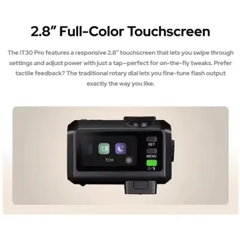 Godox IT30Pro Mini Wireless Camera Flash 2.8\" Touchscreen 2.4G TTL Auto-Exposure for Canon for Nikon for Sony Fuji Olympus detail image