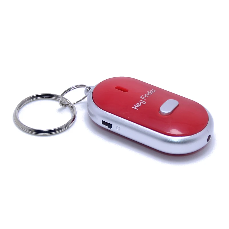 Promotion Electronic Switch LED Light Flashing Beeping Remote Lost Keyfinder Locator Key Chain Ring Whistle Key Finder Keychain