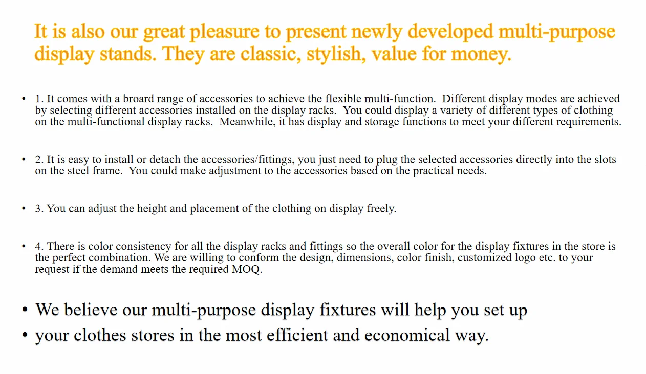 Clothes Shop Interior Design Customized LOGO Garment Rack Stand Shelf ...