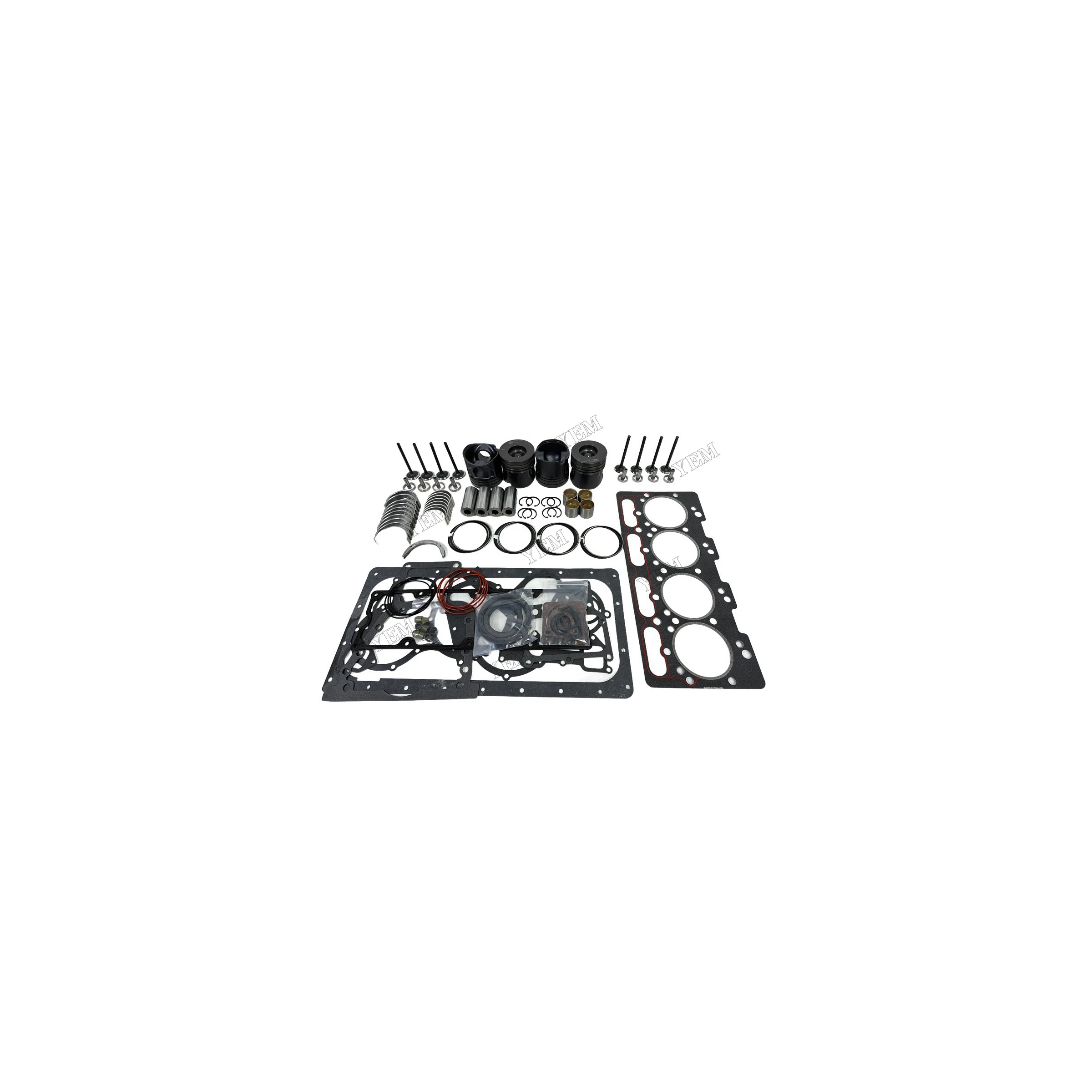 Repair Kit With Head Gasket Set Piston Rings Bearing Valves Suitable for Yuchai YC4D130 OEM Engine Parts