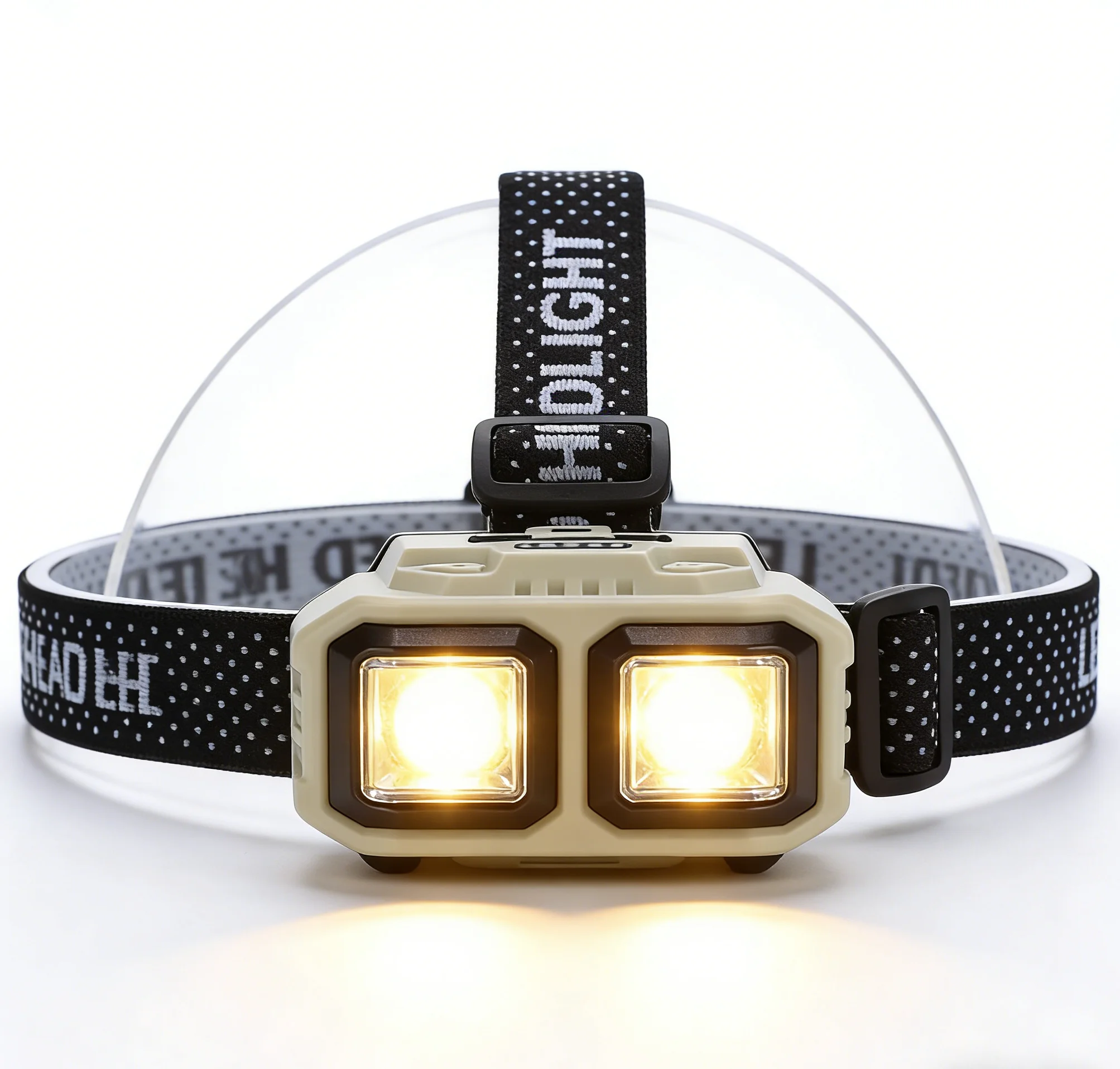Lightweight, Waterproof, Durable LED Headlamp With Rechargeable Battery, 3 Adjustable Modes, Suitable For Outdoor Running And Cycl_voghion.com