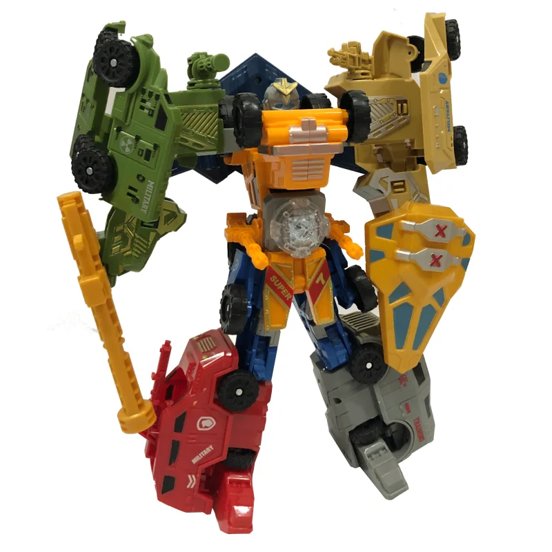 Futuristic Combined Transforming Robot Toy 7 in 1 Deformation Robot Car Toys  for Children