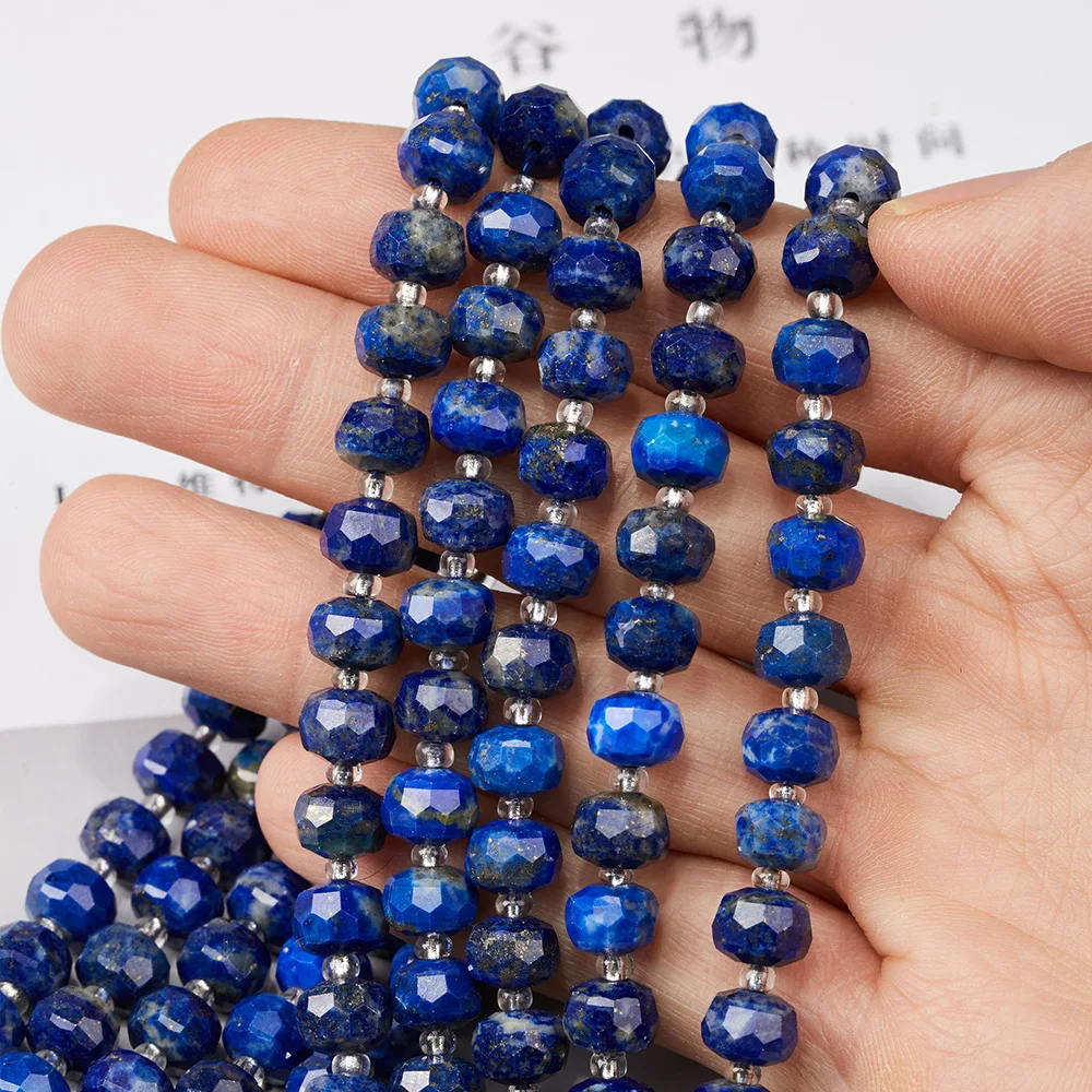 Natural Rose Quartz Faceted Gemstone Beads Rondelle Saucer Stones Beads