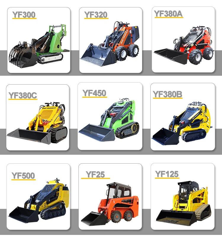 Ce Euro5 Epa Small Skid Steer Front Mini Skid Steer Loader Skidsteer