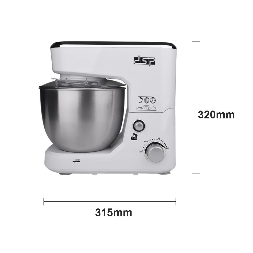 DSP Chef Machine Small Commercial 5L Live Noodle Mixing Multifunctional Automatic Kneading Machine Stand Mixer