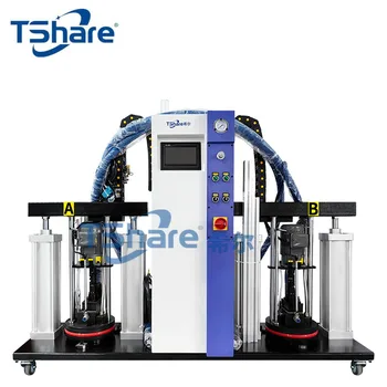 Tshare Auto 20kg Tow Color Double Barrel Hot Melt Adhesive Glue Machine Industrial Edge Bander Machine for Woodworking