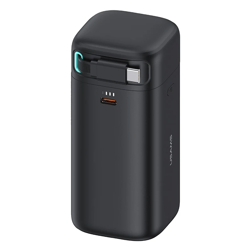 USAMS CD216 CD217 Mini 18000mah Power Bank PD 45W Dual Outputs Fast Charging  with Type C Cables