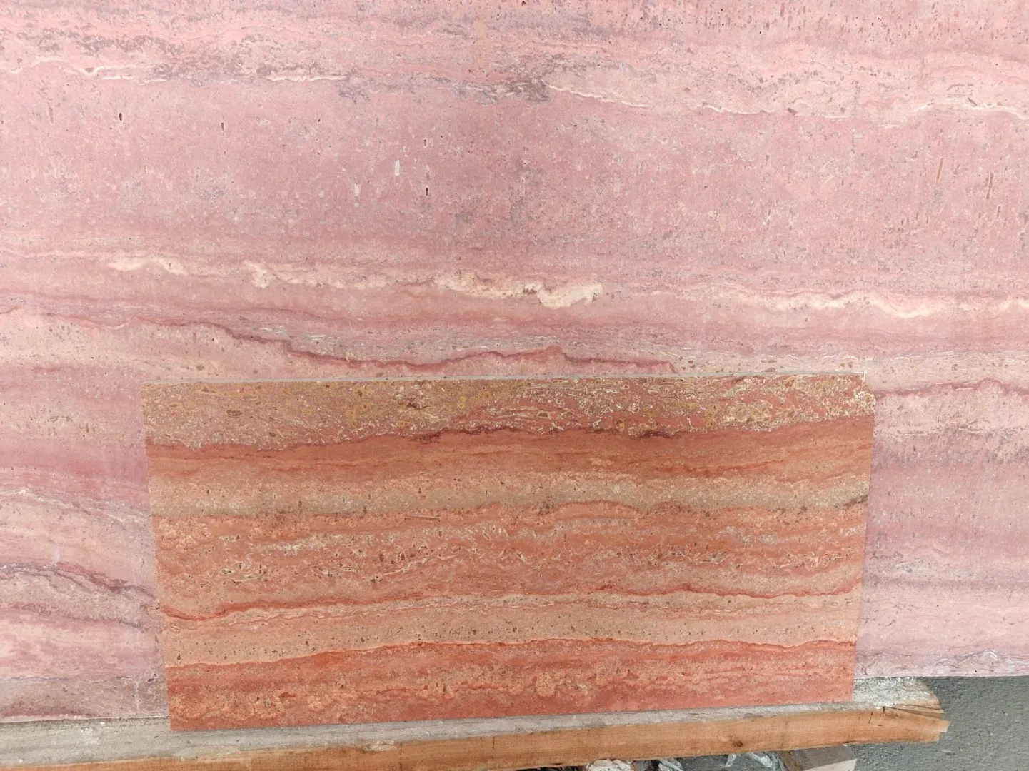 product modern natural red cave stone travertine limestone tile interior hotel bathroom wall and floor sink marble premium natural stone-4
