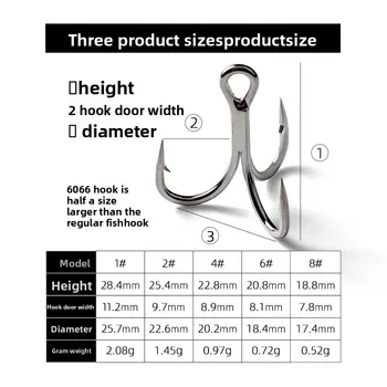 Anti-rust Bright Tin Coated Treble Hooks Sike6066-4X-NP Four Times Strengthened 10 Pack Sea Fishing Wholesale – Hooks – view 3