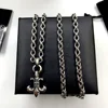 Small ship anchor letter necklace