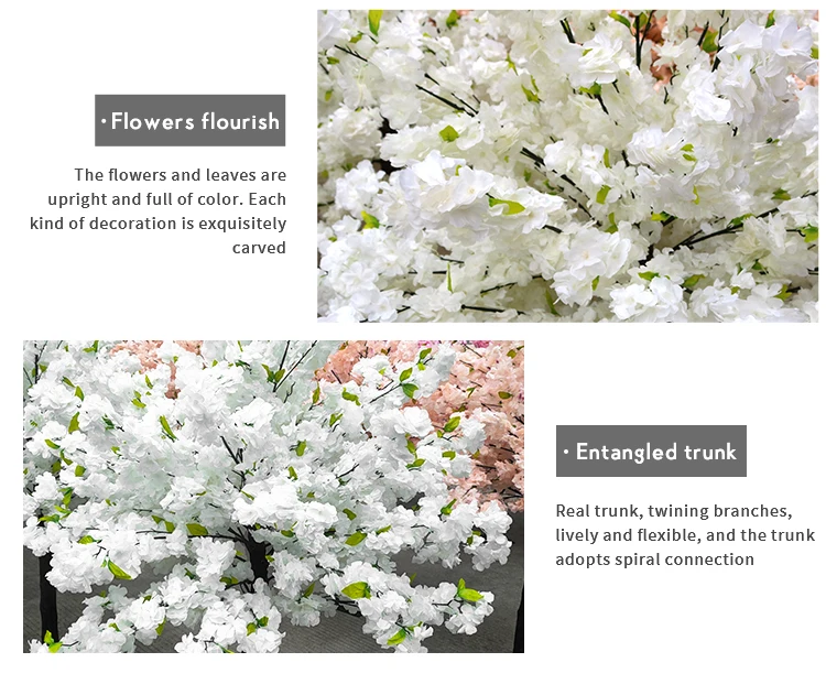 Artificial Silk Cherry Blossom Tree Cherry Blossom Wedding Centerpiece