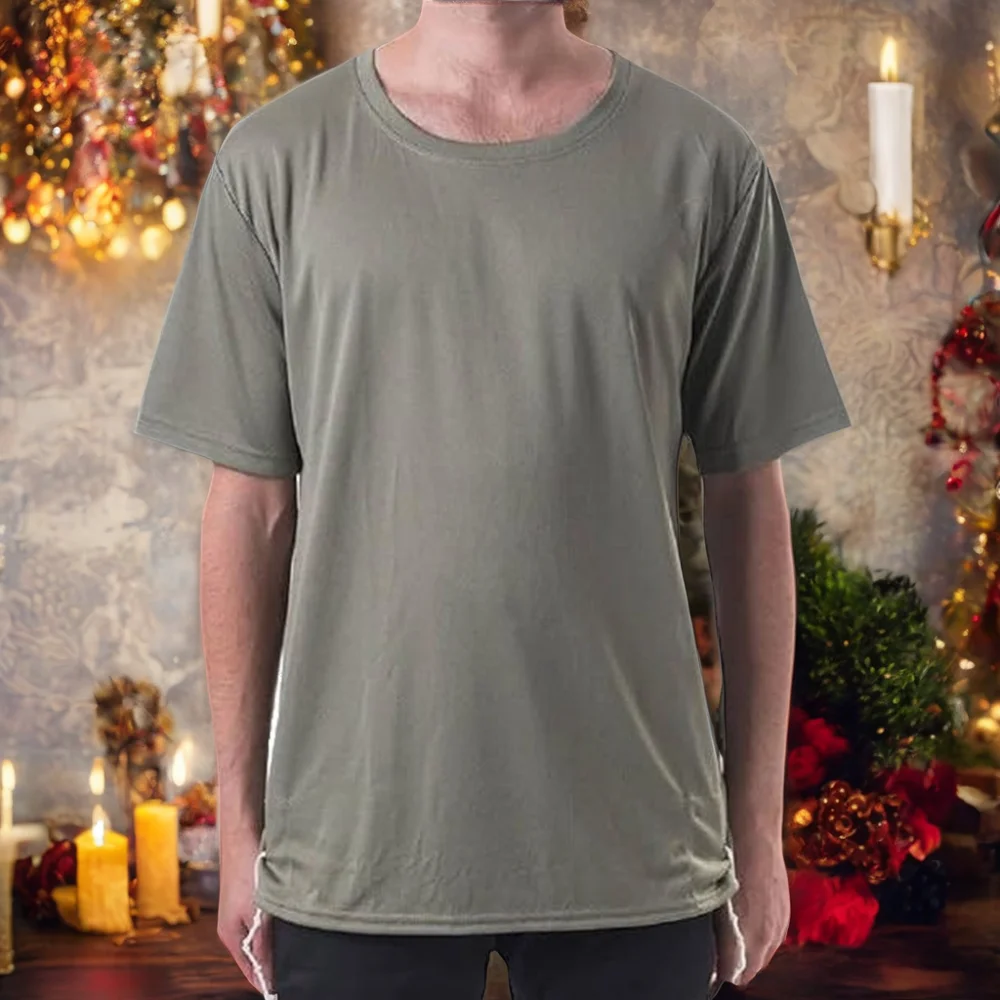 Men's Jewish Festival Clothing Casual Solid Short Sleeve Jersey Quick