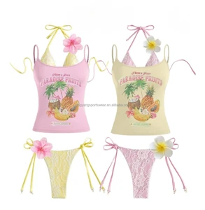 Custom Bikini Women OEM Swimsuit Two Piece Bikini Hot Sale Custom Print Swimming Suits