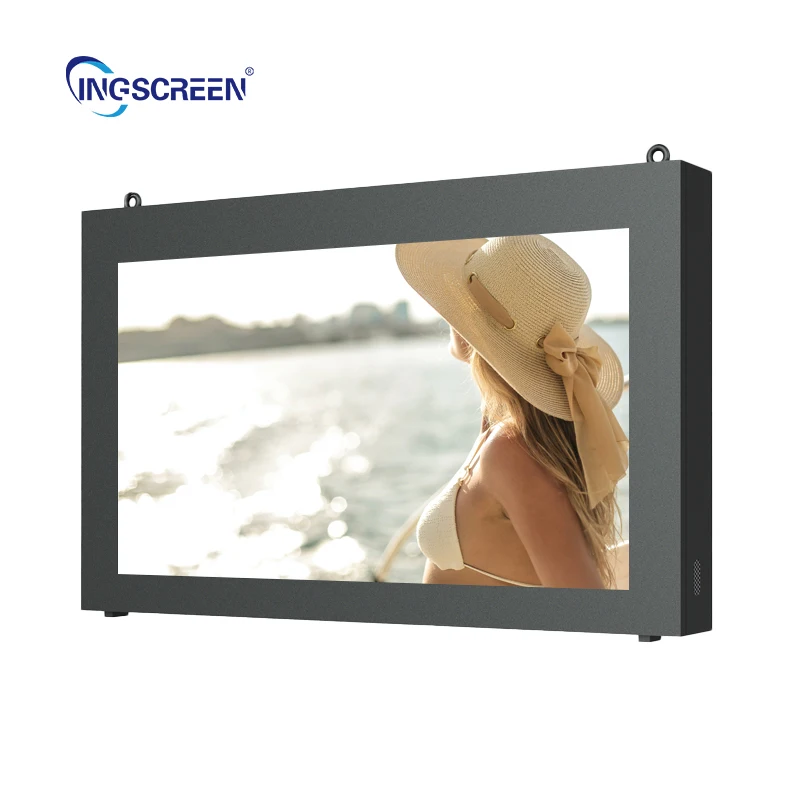 Ingscreen Outdoor Waterproof Ip65 Multi Media Commercial Digital Advertising Signage Screen Wall Mounted TV