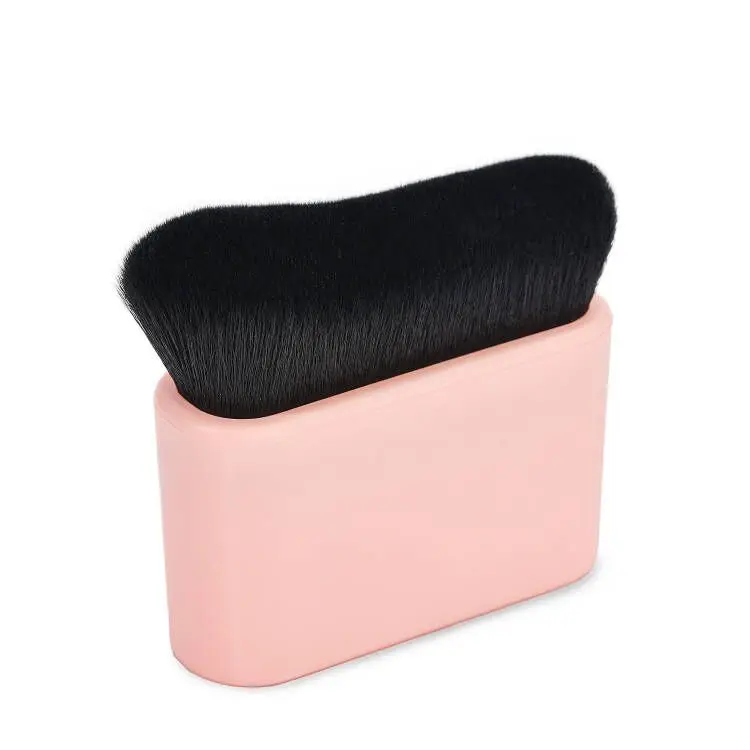 Custom Logo Curvedshaped Makeup Kabuki Deluxe Tan Self Tanning
