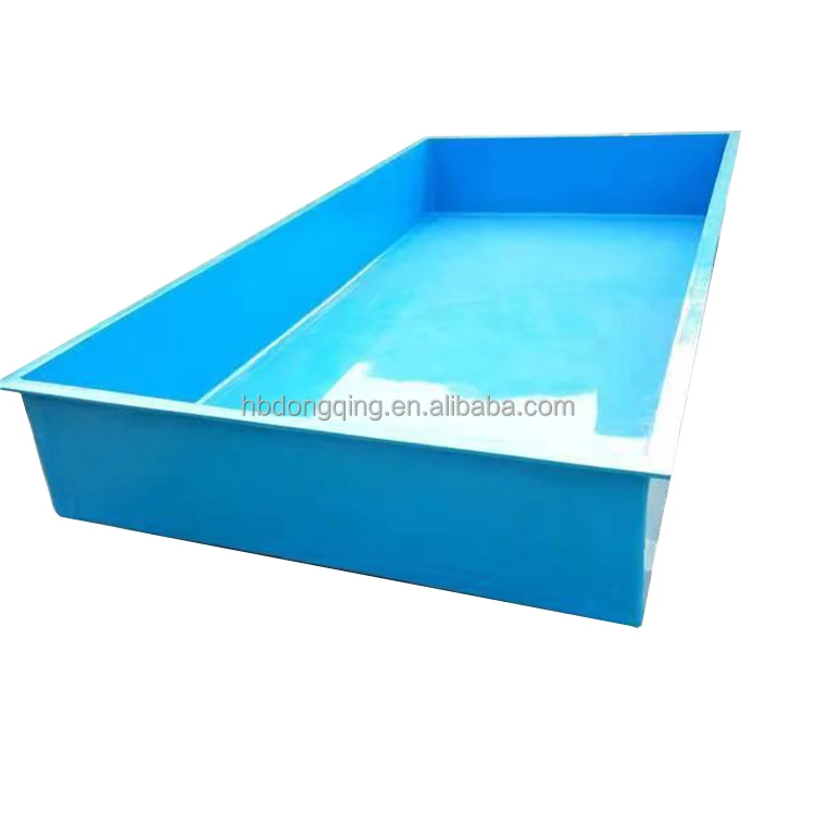 Square Fish Pond Frp Aquaculture Container for Commercial Fish Culture System Frp Incubation Pool Fishpond Fiber Glass Fish Pond