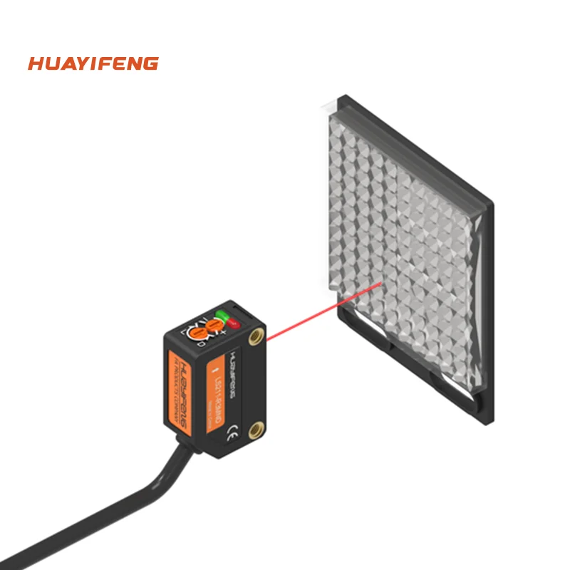 Transparent Photocell Retro Reflection Photocell - Precise Transparent Object Detection