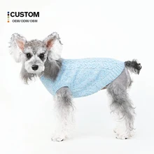 High Quality Luxury Dog Winter Jumpers Classic Plaid Pattern Warm Knit Wool Pullover Sweater for Pets for Spring