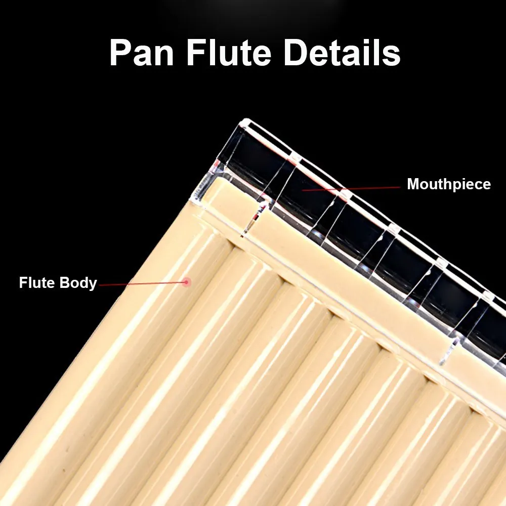 18 Pipe Pan Flute Panpipes C Key Pan Pipes With Mouthpiece For