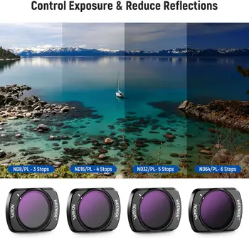 NEEWER Drone Len Filter 14 Pack Magnetic ND & CPL & Effect Filter Set for OSMO Pocket 3 detail image