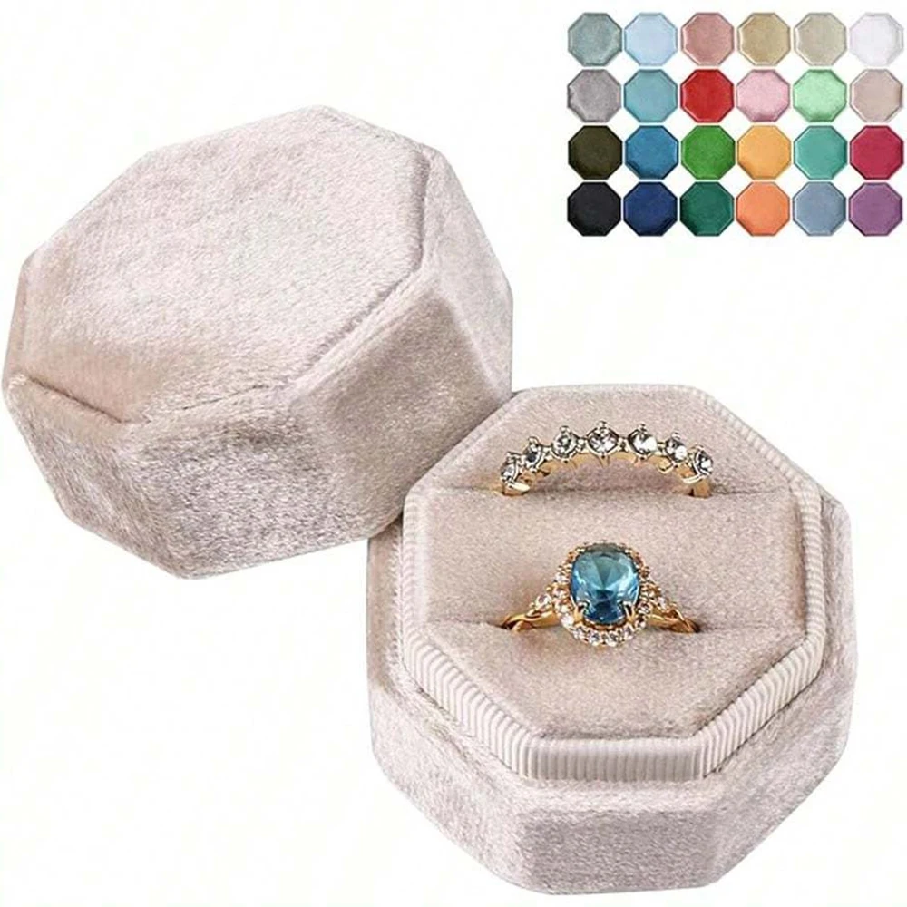 Storage Box Jewellery Ring Custom Travel Necklace Velvet Gift Packaging Jewelry Storage Box