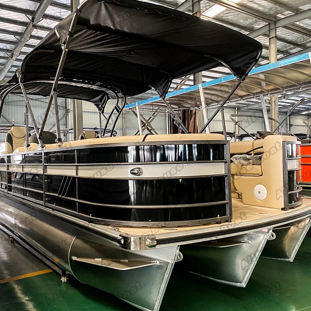 Allhouse New Manufacturers 21ft Aluminum Luxury Pontoon Boats And Ships