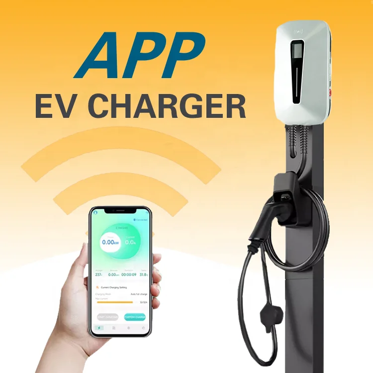 Fast Ac Charger Ev Charging Station 7kw 11kw New Energy Electric