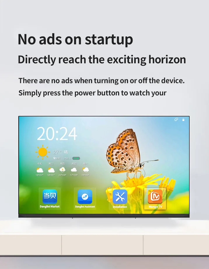 原装制造商工厂智能迷你Qled电视接受定制发光二极管32 43 50 55 65 75 85英寸2k 4k 8k安卓智能