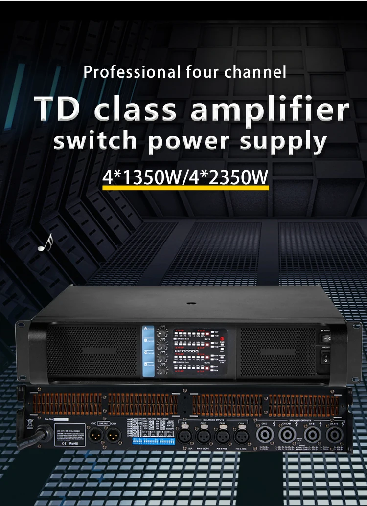 FP10000Q 4 channel Amplifier class td outdoor audio 10000 watt stereo professional subwoofer amplifier