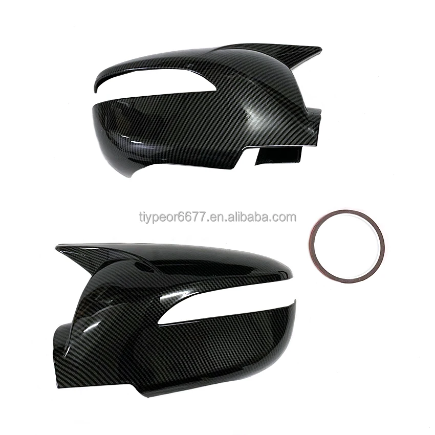 product tiypeor carbon fiber look rearview mirror covers for hyundai ix35 wing mirror cover for side rear view accessories-4